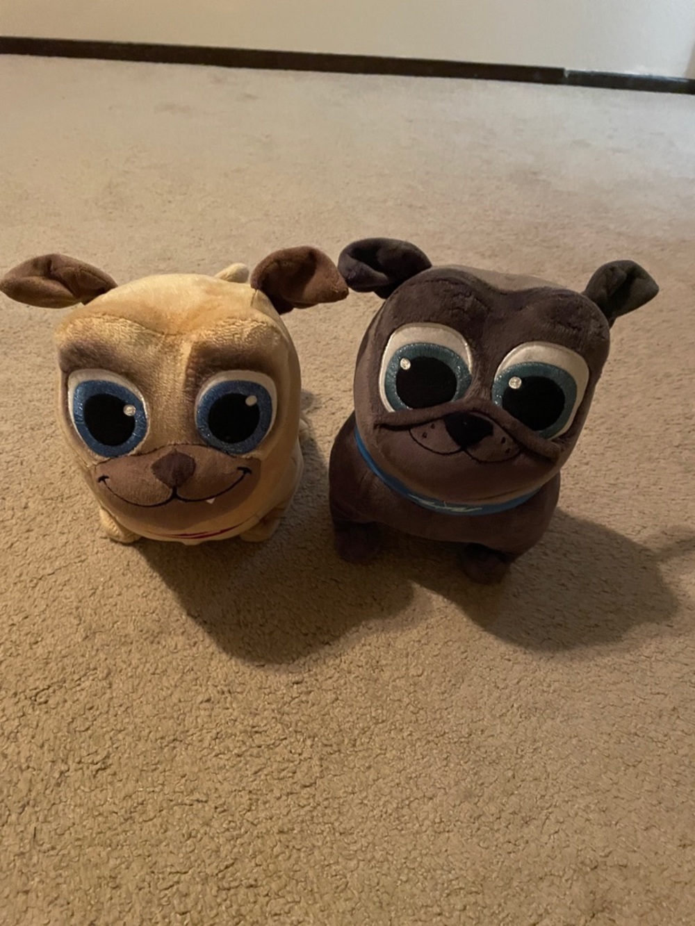 Disney Bingo and Rolly - Pug Plushes